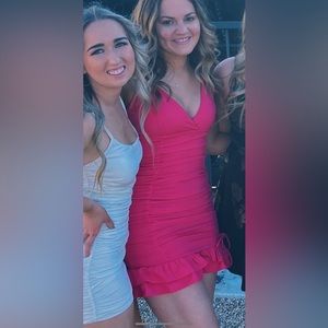 Hello Molly Pink Ruffle Dress